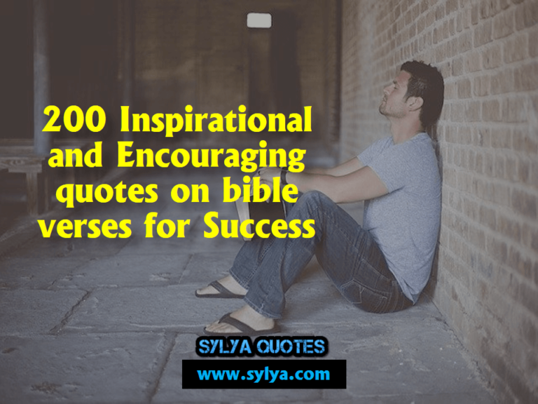 Inspirational and Encouraging quotes on bible verses for Success - Sylya