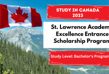 St. Lawrence Academic Excellence Entrance Scholarship Program
