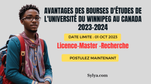 Bourses d'études de l'université du Winnipeg au Canada 2023-2024
