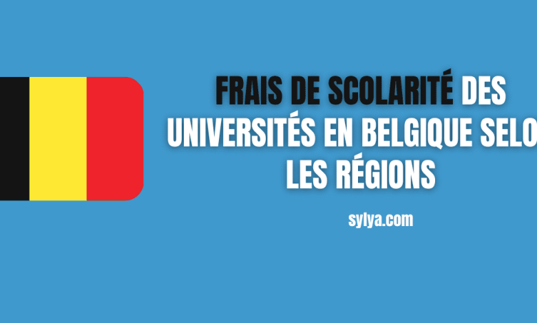 Frais de scolarité des universités en belgique selon les régions
