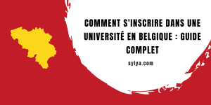 s'inscrire dans une université en belgique