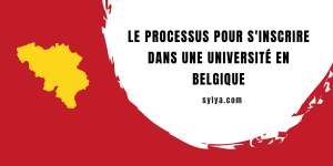 s'inscrire dans une université en belgique
