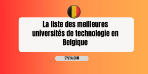 universités de technologie en Belgique