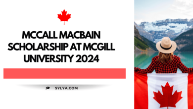 McCall MacBain Scholarship at McGill University 2024