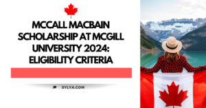 McCall MacBain Scholarship at McGill University 2024